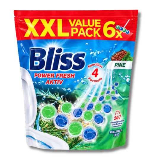 Bliss Power Fresh Aktiv WC Block Pine 6 x 50g