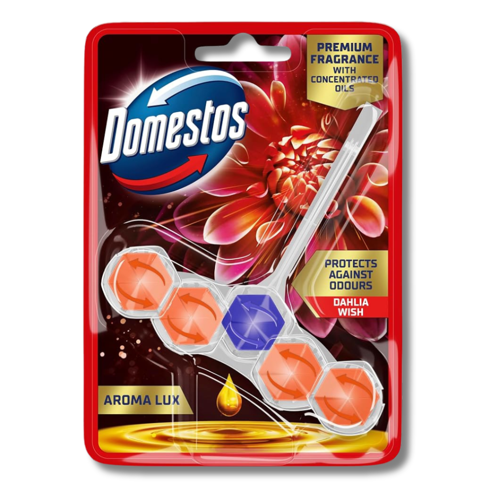 Domestos Aroma Lux Dahlia Wish WC-blokk 50g