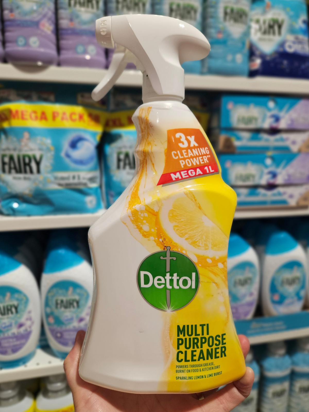 Dettol Multi Purpose Cleaner Spray Sparkling Lemon & Lime Burst 1L