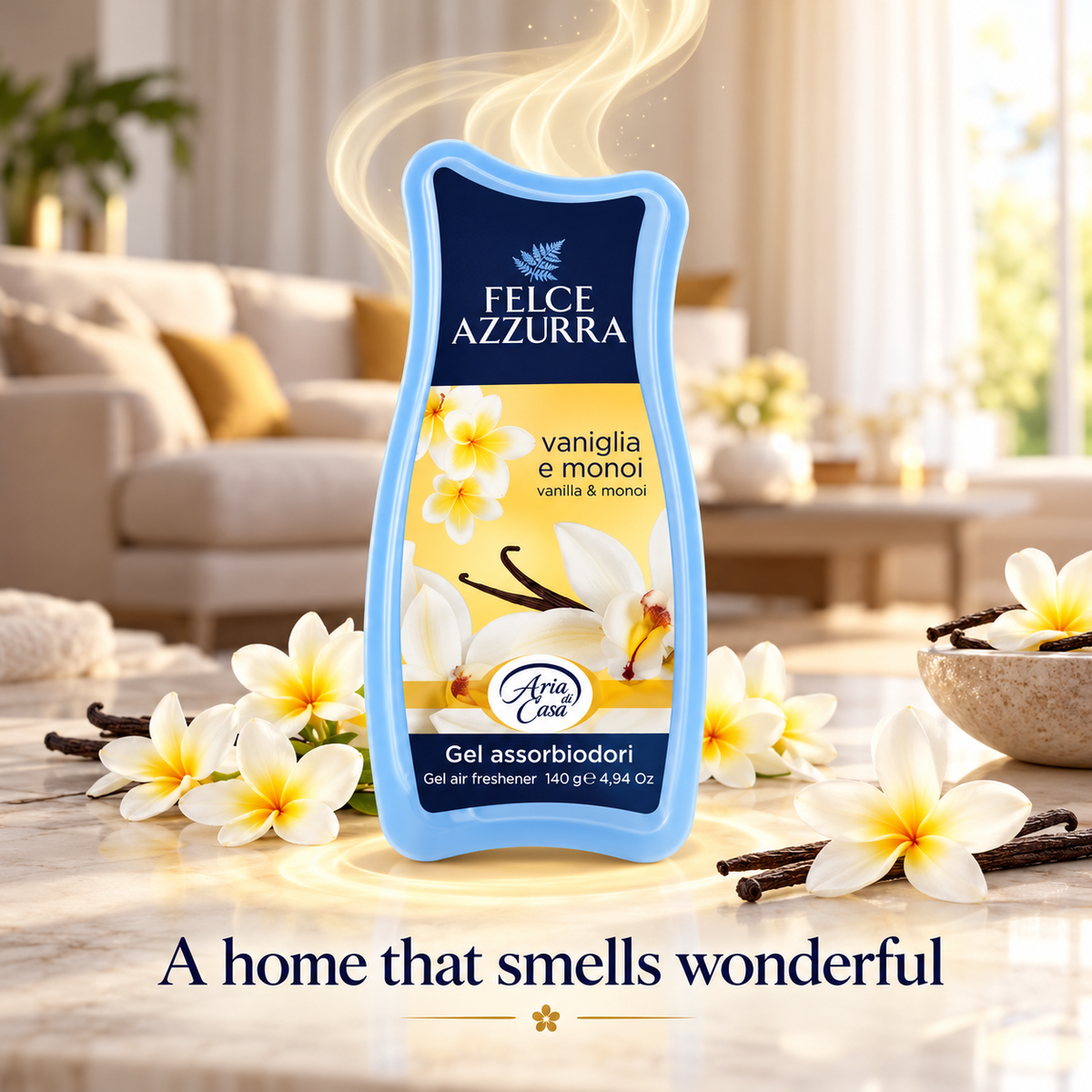 Felce Azzurra Vanilla & Monoi Air Freshener 140g