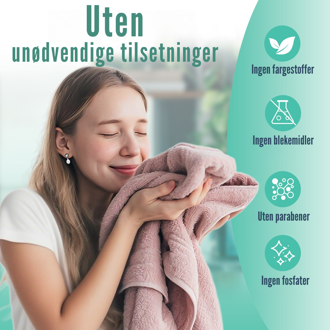 Flekkfritt Tøymyknerark Pure Linen 50 stk <100 vask