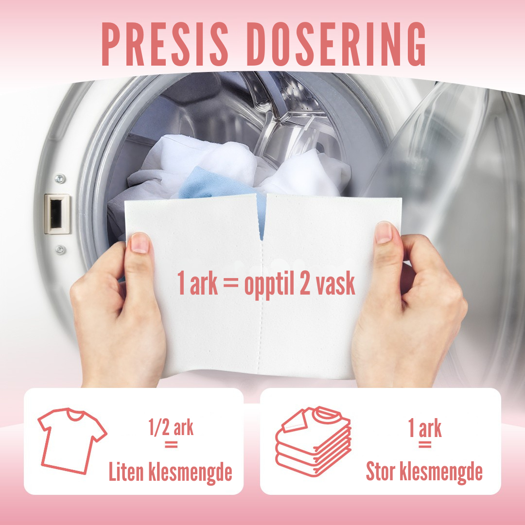 Flekkfritt Tøymyknerark Blossom Kiss 50 stk <100 vask