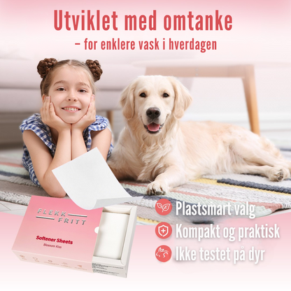 Flekkfritt Tøymyknerark Blossom Kiss 50 stk <100 vask