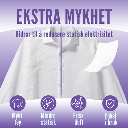 Flekkfritt Tøymyknerark Lavender Serenity 50 stk <100 vask