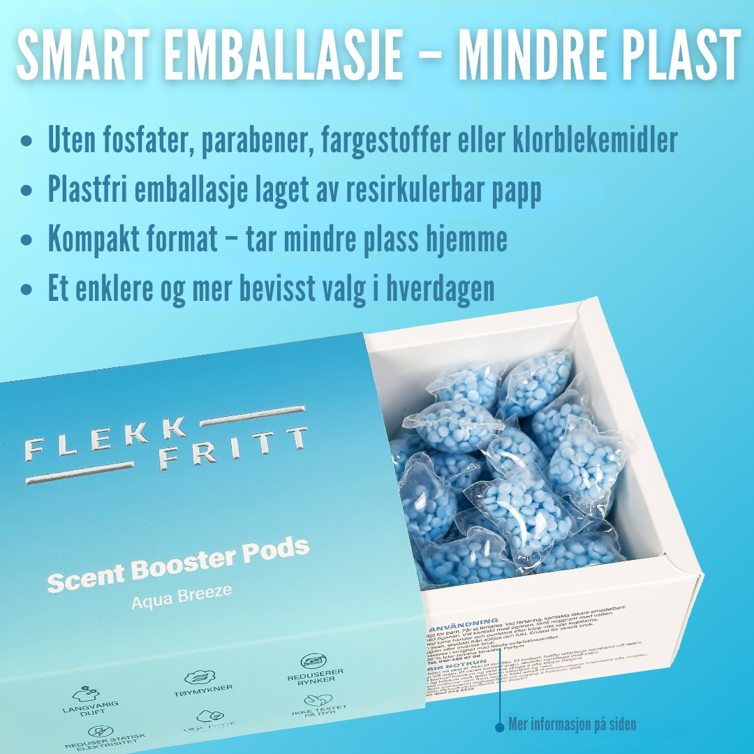 Flekkfritt Duftforsterkende pods Aqua Breeze 50 stk
