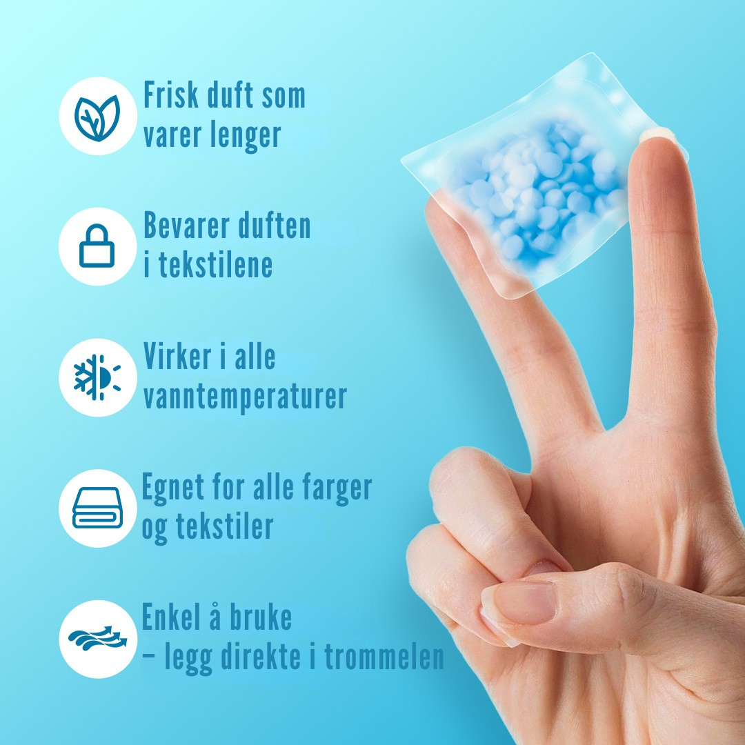 Flekkfritt Duftforsterkende pods Aqua Breeze 50 stk