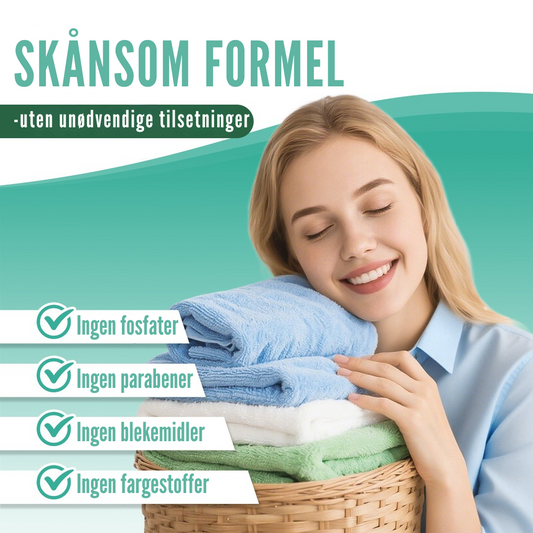 Flekkfritt Tøyvaskeark Pure Linen 50 ark <100 vask